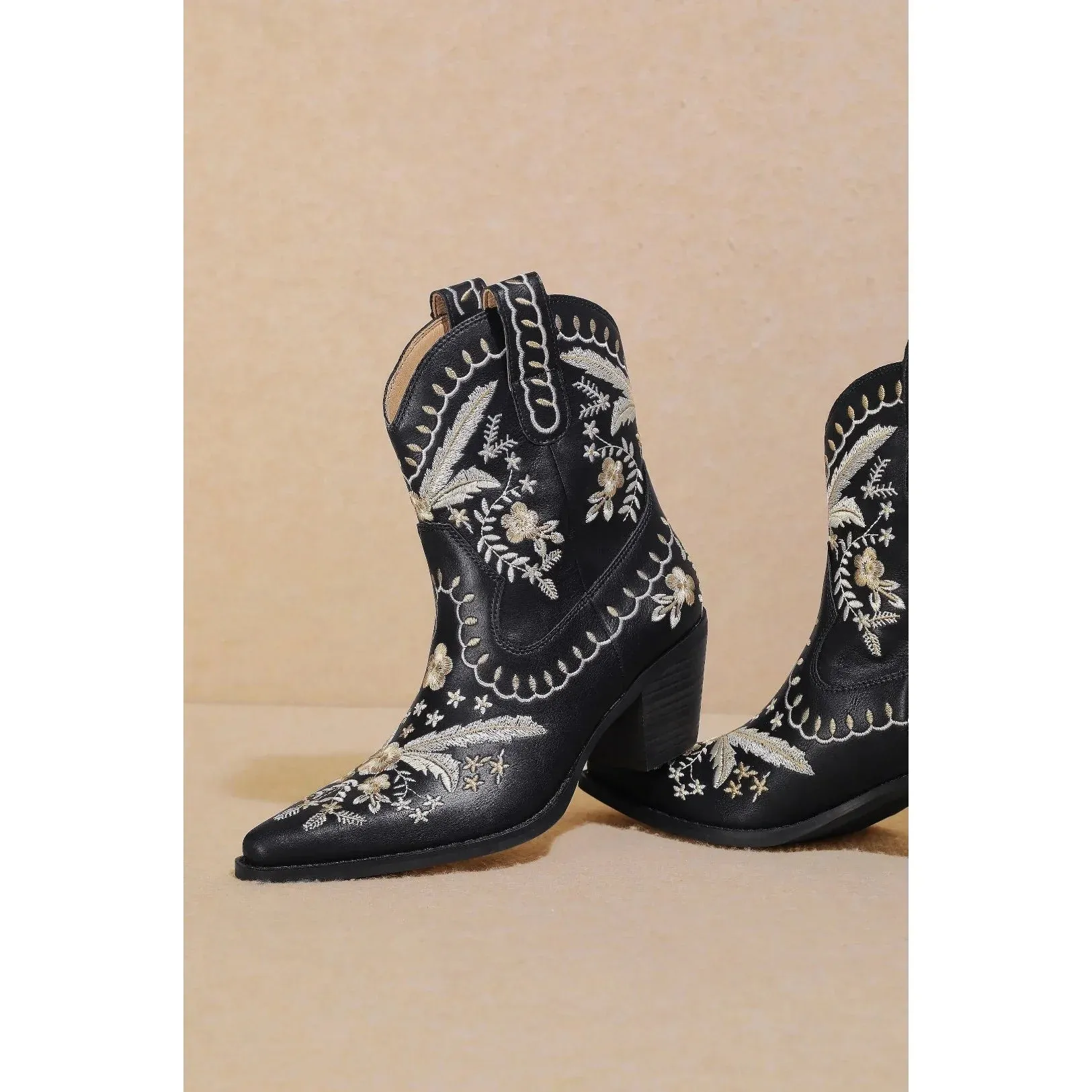 Corral Embroidered Cowgirl Ankle Bootie