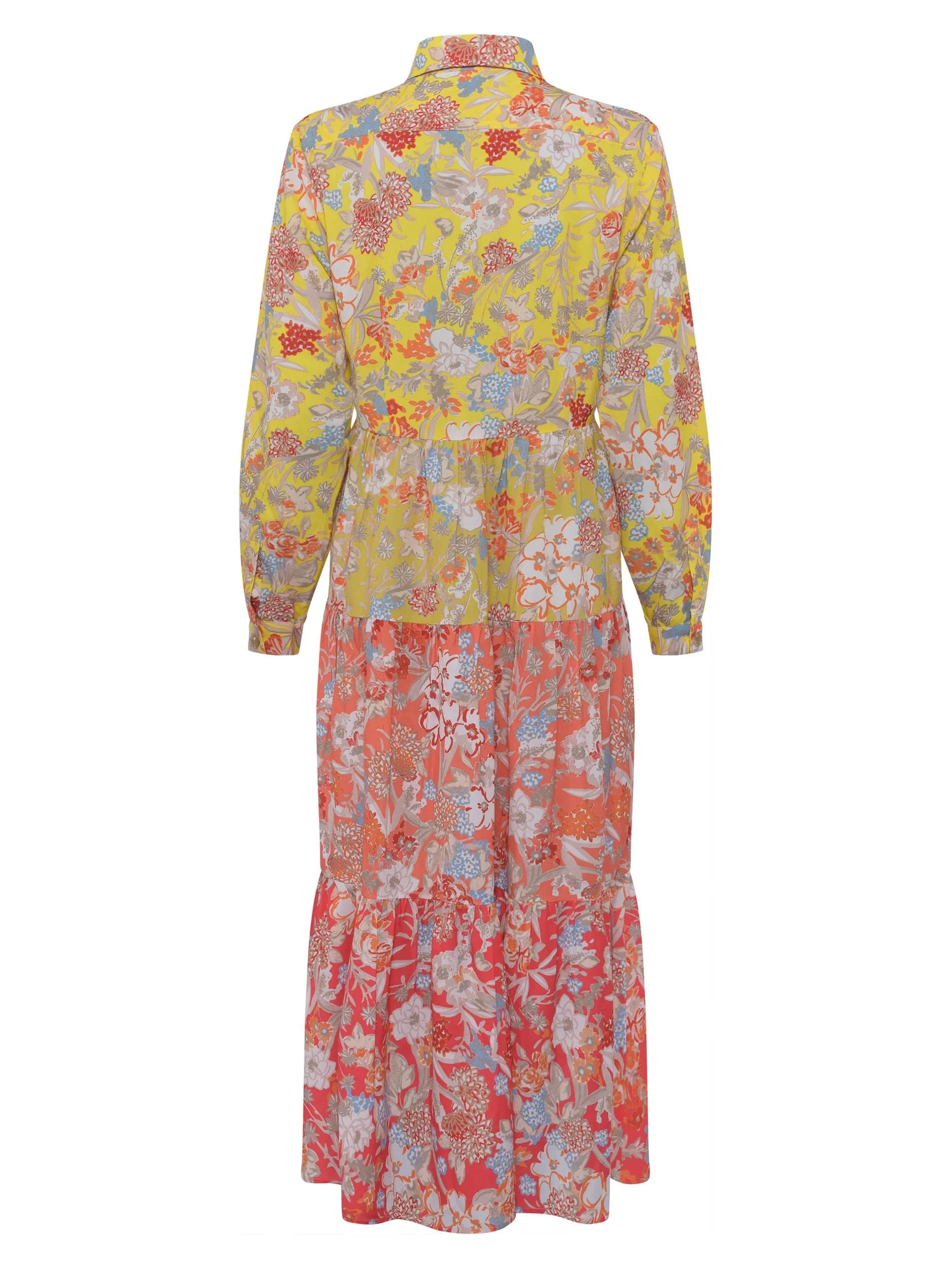 French Connection BLOSSOM COURTNEY TIERED BUTTON FRONT DRESS 71SBH