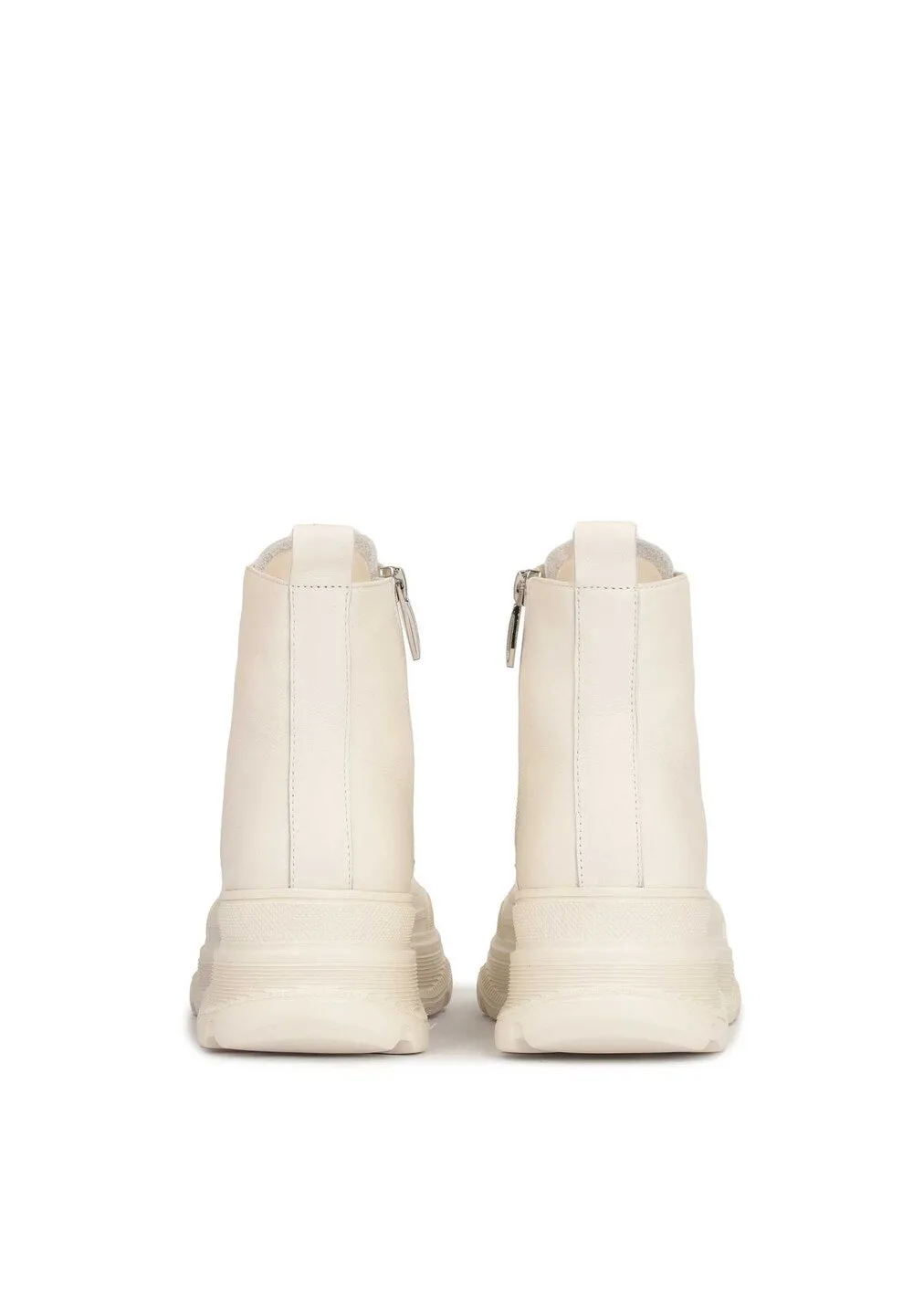 Kazar Studio lace-up ankle boots, white